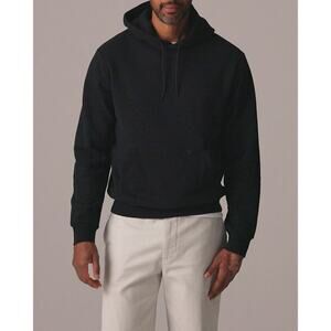 J. Crew Men's Summit 11 oz. Soft-Knit Fleece Hoodie Top CE279 Black Size M NWT